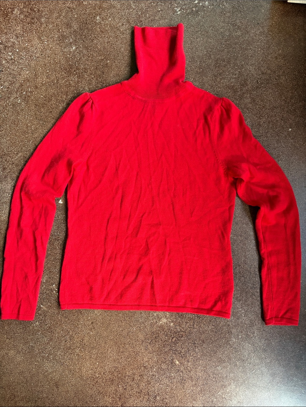 Sarah Spencer 100% merino wool turtleneck sweater